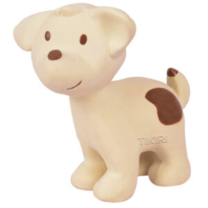 PUPPY NATURAL RUBBER TOY - 4"H - TIKIRI