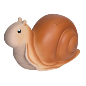 SNAIL NATURAL RUBBER TOY - 2.5"H - TIKIRI