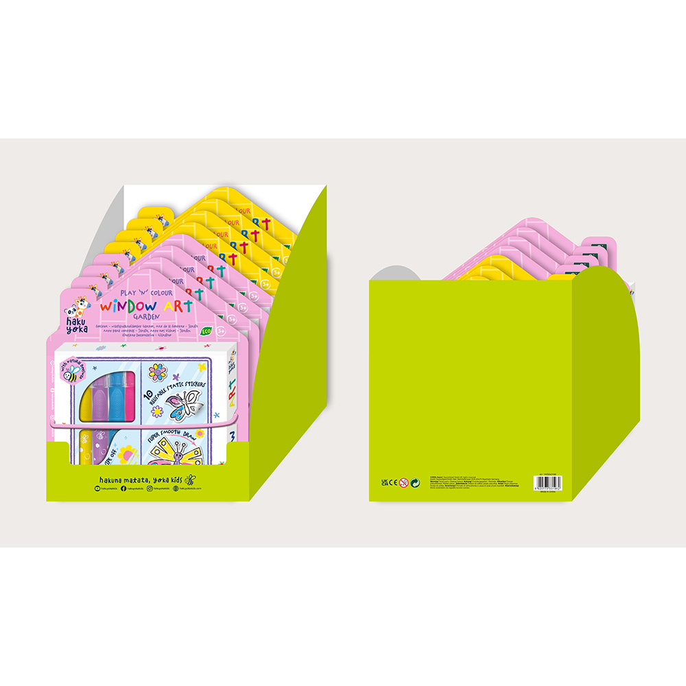 絵画 want to play PLAY 'N' COLOUR WINDOW ART (8PCS/DISPLAY-2ASST