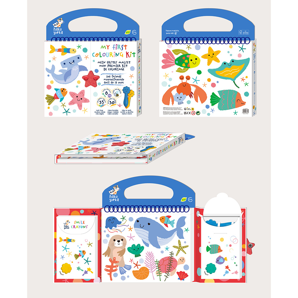 HAKU YOKA MY FIRST COLOURING KIT - SEA FRIENDS - AVENIR - Playwell ...