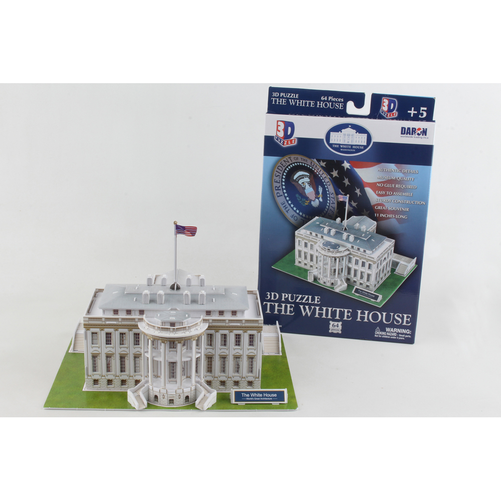 WHITE HOUSE 3D PUZZLE-64PCS. - DARON - Playwell Canada Toy Distributor