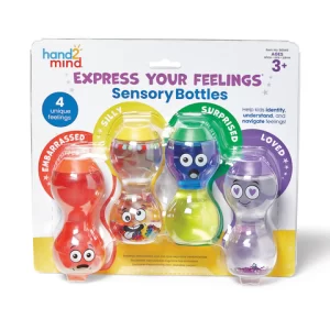 EXPRESS YOUR FEELINGS SENSORY BOTTLES: LOVED, SURPRISED, EMBARRASSED & SILLY - HAND 2 MIND