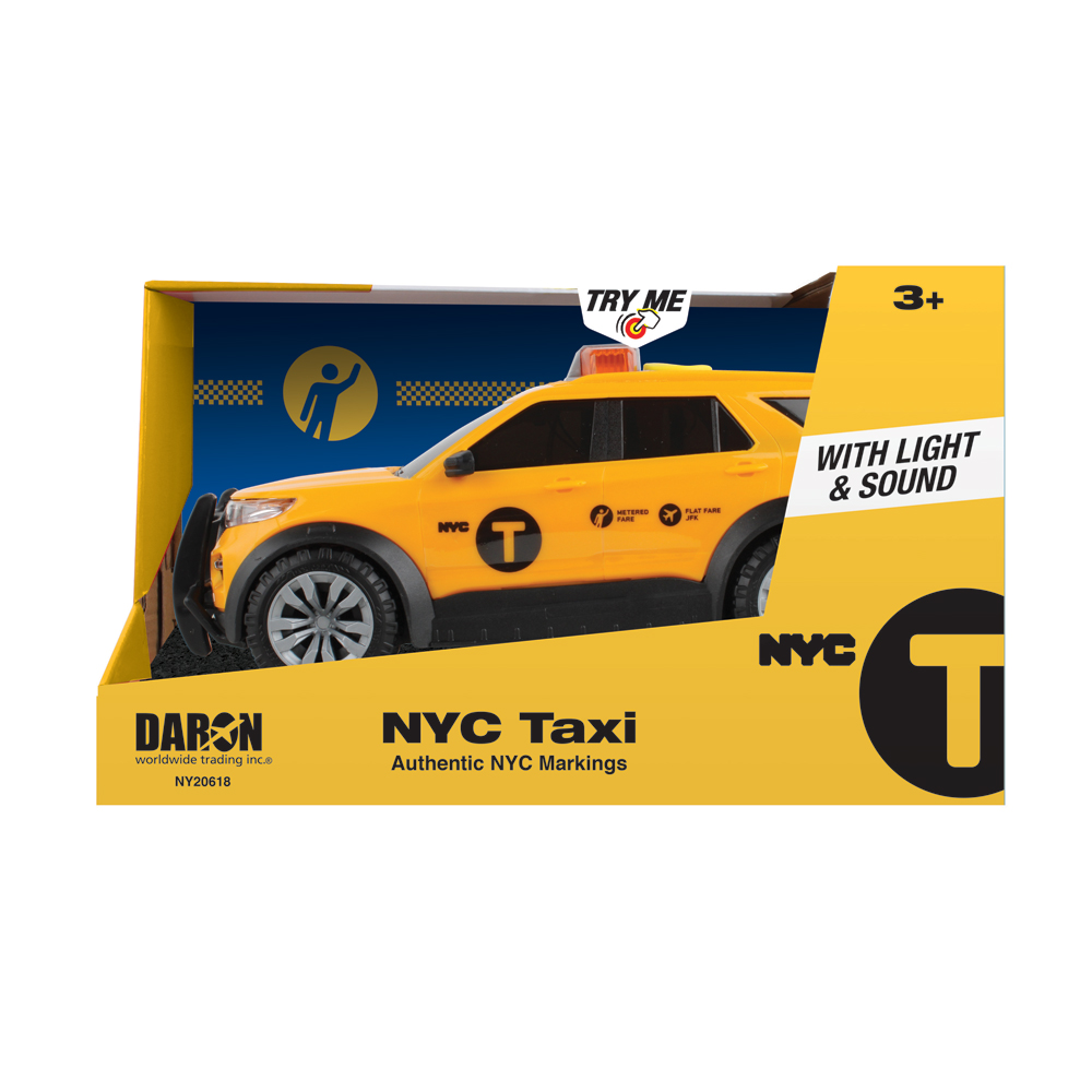 NYC TAXI FORD ESCAPE SUV W/LIGHT & SOUND - DARON - Playwell Canada Toy ...