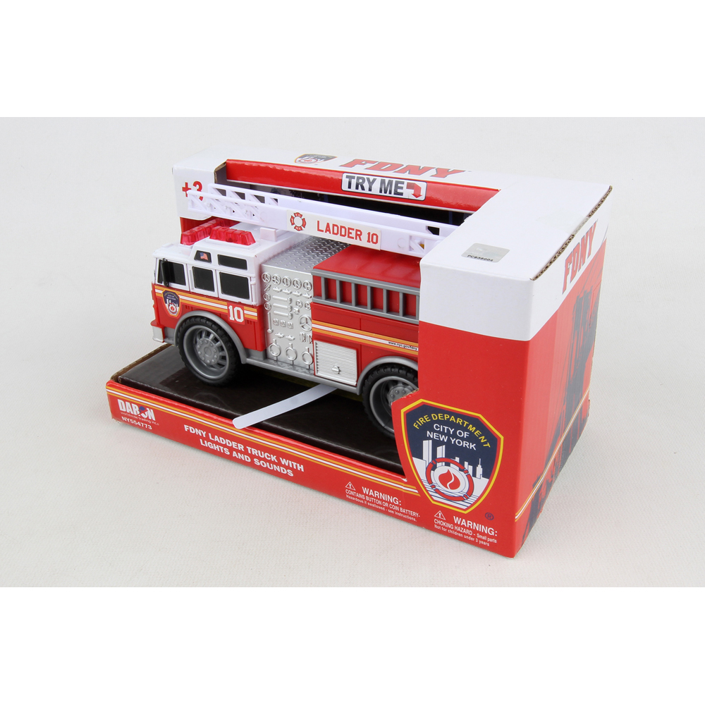 FDNY FIRE TRUCK W/LIGHTS & SOUND - DARON - Playwell Canada Toy Distributor