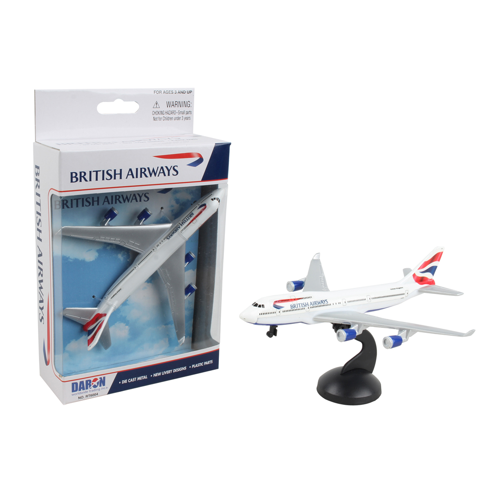 BRITISH AIRWAYS 747 SINGLE PLANE - DARON - Playwell Canada Toy Distributor