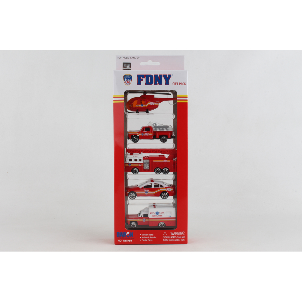 FDNY 5PC. VEHICLE GIFT SET - DARON - Playwell Canada Toy Distributor