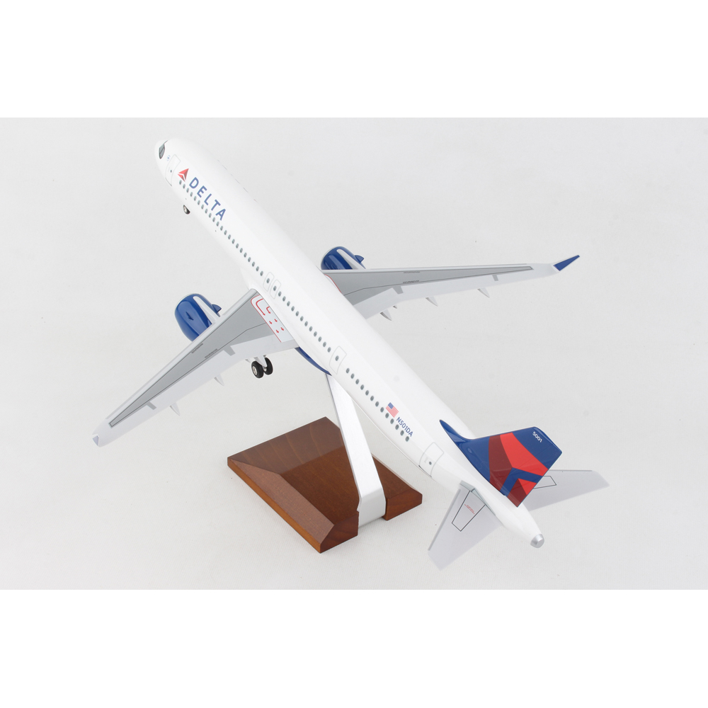 SKYMARKS DELTA A321NEO 1/100 W/WOOD STAND & GEAR - DARON - Playwell ...