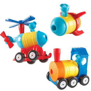 1-2-3 BUILD IT!ROCKET-TRAIN-COPTER - LEARNING RESOURCES - Image 4