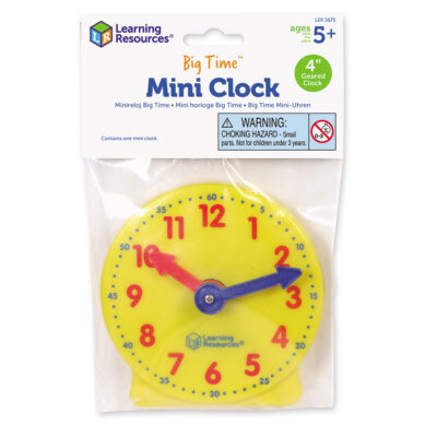 SMART PACK 4" CLOCK - LEARNING RESOURCES - Playwell Canada Toy Distributor